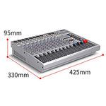 G-MARK GMX1200 Professional audio mixer console dj Music Studio 12 channels 8 mono 4 stereo 7 brand EQ 16 effect USB play