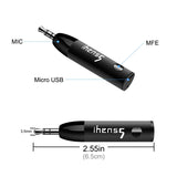ihens5 Aux Bluetooth Adapter,Mini Wireless Car Bluetooth Receiver Headphone Adapter Handsfree Car Kit BT V4.1 A2DP with Built in Mic 3.5mm Jack for Home Audio Stereo System Headphone Speaker