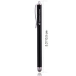 The Friendly Swede Replaceable Micro-Knit Tip Hybrid Stylus with Lanyards, Cloth and Replacement Tips (3 Pack) (Hot Pink + Light Blue + Purple)