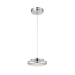 Lámpara led cromo/vidrio circular esmerilado, Westinghouse