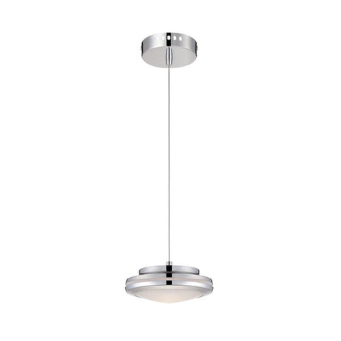Lámpara led cromo/vidrio circular esmerilado, Westinghouse