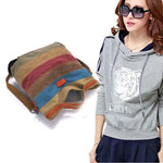 Women Messenger Bag, Vanpower Canvas Color Stitching Women Bag Fashion Leisure Laptop Bag