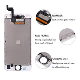 QTlier Screen Replacement For iPhone 6s, Digitizer Display with LCD Touch Screen Glass Frame Assembly with Screen Protector for iPhone 6s 4.7 inch- White