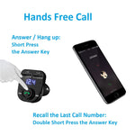 Handsfree Call Car Charger,Wireless Bluetooth FM Transmitter Radio Receiver&Mp3 Music Stereo Adapter,Dual USB Port Charger Compatible for All Smartphones,Samsung Galaxy,LG,HTC,etc.