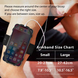 Phone Holder for Running Band Phone Armband Slim-Fit Style Fashion Cell Phone Arm Band for iPhone Xs Max XR X 8 7 Plus Samsung Galaxy S10 S9 S8 Smartphone, Run Tie Series - Black (Large)