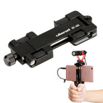 Ulanzi ST-03 Metal Smart Phone Tripod Mount with Cold Shoe Mount and Arca-Style Quick Release Plate for iPhone Xs Xs Max X 8 7 Plus Samsung,Cell Phone Tripod Holder Clip Adapter for Joby GorillaPod