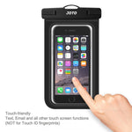 Universal Waterproof Case, JOTO CellPhone Dry Bag Pouch for Apple iPhone 6S, 6, 6S Plus, SE, 5S, Samsung Galaxy S7, S6 Note 7 5, HTC LG Sony Nokia Motorola up to 6.0" diagonal -Black