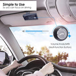 Avantree CK11 New Bluetooth Hands Free Car Kit, Connects with Siri & Google Assistant, Auto On Off, Wireless in Car Handsfree Speakerphone, 2W Powerful Speaker, Dual Link Connectivity & Visor Clip