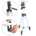 DIGIANT 50 Inch Aluminum Camera Phone Tripod+ Universal Tripod Smartphone Mount for Apple, iPhone Samsung and Other Brands Smartphones+Carrying Bag