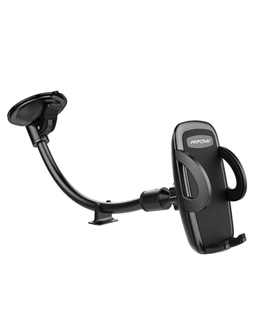 Mpow 073AB Windshield Car Phone Mount, Cell Phone Holder for Car, Long Arm Car Phone Mount Compatible iPhone Xs/XS MAX/XR/X/8/7 Plus, Galaxy S5/S6/S7/S8/S9, Google, LG, Huawei and More