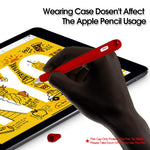 AWINNER Silicone Case Compatible with Apple MU8F2AM/A Pencil (2nd Generation) Holder Sleeve Skin Pocket Cover Accessories for iPad Pro (3rd Generation),Protective Nib Covers (Green)