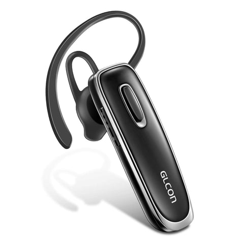 GLCON GJ-02 Stereo Wireless Bluetooth 4.0 BT Headset with A2DP, Music Streaming Dual Pairing, Noise Cancellation, Echo Cancellation, Microphone Mic - Black