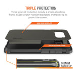 Trianium Duranium Series Holster Case Compatible with Samsung Galaxy S8 Plus with Heavy Duty Premium Protective Kickstand + Extreme Shock Absorption S8 Plus Case 2017 - Gunmetal