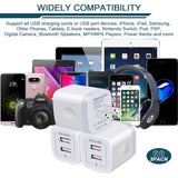 Wall Charger, [3-Pack] 5V/2.1AMP Ailkin 2-Port USB Wall Charger Home Travel Plug Power Adapter Replacement for Phone XS/8/7/7 Plus, 6s/6s Plus, Samsung Galaxy S7 S6, HTC, LG, Table, Motorola and More