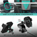Wireless Car Charger with Automatic Sensor, Qi 10W Fast Wireless Charger Car Mount & Holder Compatible for Samsung Galaxy Note 9 S9/S9 Plus,7.5W for iPhone X/Xs/XS Max/XR/8/8 Plus All Qi-Enabled Phone