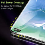 [2 Pack] Galaxy S10 Plus Screen Protector,Updated Version-Zone Support Fingerprint Unlock [No Bubbles][Case Friendly] Tempered Glass Screen Protector Compatible with Samsung Galaxy S10 Plus(Clear)