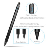 Stylus Pen, XIRON Active Stylus Pens for Touch Screens, 1.5mm Fine Point Smart Digital Pencil Compatible iPad and Most Tablet with Glove (Active Stylus Pen Black)