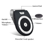 Bluetooth Car Speaker, Handsfree Bluetooth 4.1 Speakers Radio for Car Stereo, AUTO Power ON Car Receiver Sun Visor Music Player Adapter Built-in Microphone for Handsfree Talking