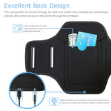 Galaxy S10+/S9+/S8+ Armband, JEMACHE Gym Run Workout Arm Band Case for Samsung Galaxy S10 Plus/S9 Plus/S8 Plus with Card Holder Pouch (Black)
