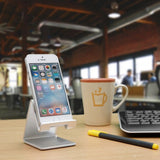 Cell Phone Stand Holder - ToBeoneer Aluminum Desktop Solid Portable Universal Desk Stand Compatible with All Mobile Smart Phone Huawei iPhone X 8 7 6 Plus 5 Ipad Mini Tablet Office Decor (Rose Gold)