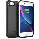 Battery Case for iPhone 7/8, 4000mAh Portable Protective Charging Case Compatible with iPhone 7/8 (4.7 inch) Rechargeable Extended Battery Charger Case (Black)