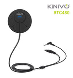 Kinivo BTC480 Bluetooth Hands-Free Car Kit for Cars with Aux Input Jack (3.5 mm) -with Magnetic Mount, Dual Port USB Charger and Multi-Point Connectivity