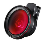 AMIR Phone Camera Lens, 0.6X Super Wide Angle Lens + 15X Macro Lens for iPhone Lens Kit, 2 in 1 Clip-On Cell Phone Camera Lens for iPhone 8, X, 7, 7 Plus, 6s, 6, Samsung, Other Smartphones