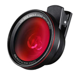 AMIR Phone Camera Lens, 0.6X Super Wide Angle Lens + 15X Macro Lens for iPhone Lens Kit, 2 in 1 Clip-On Cell Phone Camera Lens for iPhone 8, X, 7, 7 Plus, 6s, 6, Samsung, Other Smartphones