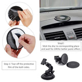Rovtop 3 Pieces Adhesive Mounting Disk for Car Dashboards Vehicles with Windshields (Medium)