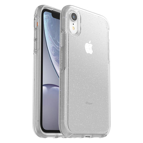 OtterBox SYMMETRY CLEAR SERIES Case for iPhone XR - Retail Packaging - STARDUST (SILVER FLAKE/CLEAR)