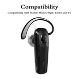TOORUN M26 Bluetooth Headset with Noise Cancelling Compatible with Smart Phones LG G7 Samsung Note9 S9 iPhone Xs MAS Moto Z3 P30 Google pixel3 ZTE Axon-Black