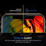 TETHYS Glass Screen Protector Designed for iPhone XS Max (6.5") [Edge to Edge Coverage] Full Protection Durable Tempered Glass for Apple iPhone XS Max Guidance Frame Included (Pack of 3)