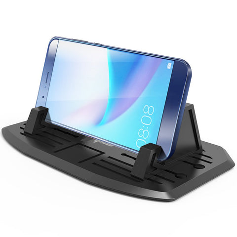 IPOW Anti-Slip Silicone Car Phone Dashboard Pad Mat,Hands-free Cell Phone Holder For Car/Home/Office Compatible With iPhone 7 7P 6s 6 X XS 8 8P 5S,Galaxy S8 S7 S6 S5, Google Nexus