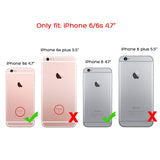 ULAK iPhone 6S Case, iPhone 6 Case, Slim Fit Dual Layer Soft Silicone & Hard Back Cover Bumper Protective Shock-Absorption & Skid-Proof Anti-Scratch Case for Apple iPhone 6 / 6S 4.7 inch- Rose Gold