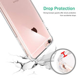 TENOC Case Compatible for Apple iPhone 6 and iPhone 6S 4.7 Inch, Crystal Clear Soft TPU Cover Full Protective Bumper