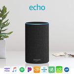 Echo (2nd Generation) - Smart speaker with Alexa - Charcoal Fabric