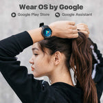 Smart Watch TicWatch E2, Wear OS by Google Fitness smartwatch, 5 ATM Waterproof and Swim-Ready, Compatible with iPhone and Android- Shadow