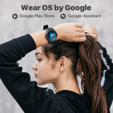 Smart Watch TicWatch E2, Wear OS by Google Fitness smartwatch, 5 ATM Waterproof and Swim-Ready, Compatible with iPhone and Android- Shadow
