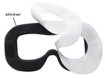 Lunies Disposable Hygiene Eye Mask with Sponge Mat and Magic Sticks Compatible for H-T-C Vive VR Virtual Reality Headset White