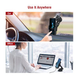 TaoTronics Phone Holder for Car, Wireless Car Charger Mount, Qi Fast Charge Phone Mount for Samsung Galaxy S10 S9 S8 S7 Edge S6 Edge+ Note8 and Standard Charge for iPhone Xs Max XR X 8 7 Plus