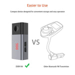 Doosl Bluetooth FM Transmitter Universal Wireless in-Car aux Car Radio Transmitter Adapter FM Modulator Music Player with 700mAh Li-Polymer Battery Rechargeable