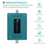 5-Band Cell Phone Signal Booster for Home and Office Use - Supports 4,500 Square Foot Area