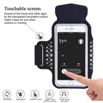 Triomph Armband for iPhone X, iPhone 8 Plus, 7 Plus, 6 Plus, 6s Plus, 6s iPod Galaxy S6, S6 Edge, S7 Edge Plus with Key Cards Money Holder, for Running, Sports, Jogging, Hiking, Biking (Black 5.8'')