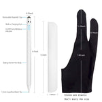 Stylus Pen, XIRON Active Stylus Pens for Touch Screens, 1.5mm Fine Point Smart Digital Pencil Compatible iPad and Most Tablet with Anti-Fouling Glove, Good for Drawing and Writing on iPad, White