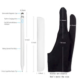 Stylus Pen, XIRON Active Stylus Pens for Touch Screens, 1.5mm Fine Point Smart Digital Pencil Compatible iPad and Most Tablet with Anti-Fouling Glove, Good for Drawing and Writing on iPad, White