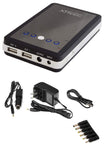 XTPower MP-10000 External Battery Pack with 10000mAh - dual USB 5V + DC 9V / 12V 2A for Tablets, Digital Cameras, PSP, NDS, NDSL, GoPro, Smart Phones - US Wall Charger + Car Charger Included