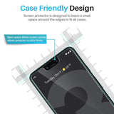 LK [3 Pack] Screen Protector for Google Pixel 3 XL, [Tempered Glass][Case Friendly] Double Defence Technology [Alignment Frame Easy Installation] with Lifetime Replacement Warranty
