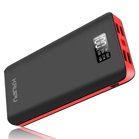 Power Bank 24000mAh Portable Charger Battery Pack 4 Output Ports Huge Capacity Backup Battery Compatible Android Phone and Other Smart Phone