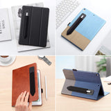 ESR Pencil Holder Compatible with The Apple Pencil (1st and 2nd Gen), Elastic Pocket [Stylus Pens Protected and Safe] Pouch Adhesive Sleeve Attached to Case for Stylus Pens - Black