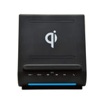 Azpen Dockall D108 Wireless Charging Dock w/Bluetooth Speakers. Qi-Certified Wireless for 7.5W Charging with iPhone Xs Max/XR/XS/S/ 8/ 8Plus/ 10W for Galaxy S10/ S9/ S9+/ S8/ Note 9 - Black